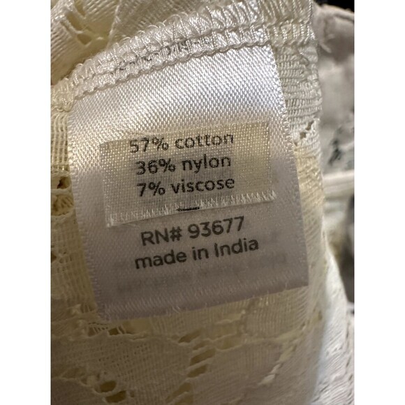 JCP Womans Sheer Floral Lace Top Size 1X Boho Western Quiet Luxury Capsule - Picture 4 of 12